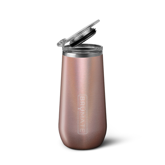 Brumate champagne flute glitter rose gold - US 73494